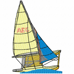 Boats Embroidery Design 5 Boats Embroidery Design 5